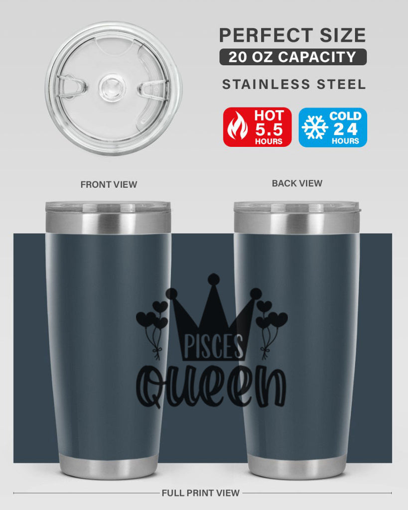 pisces queen 377#- zodiac- Tumbler