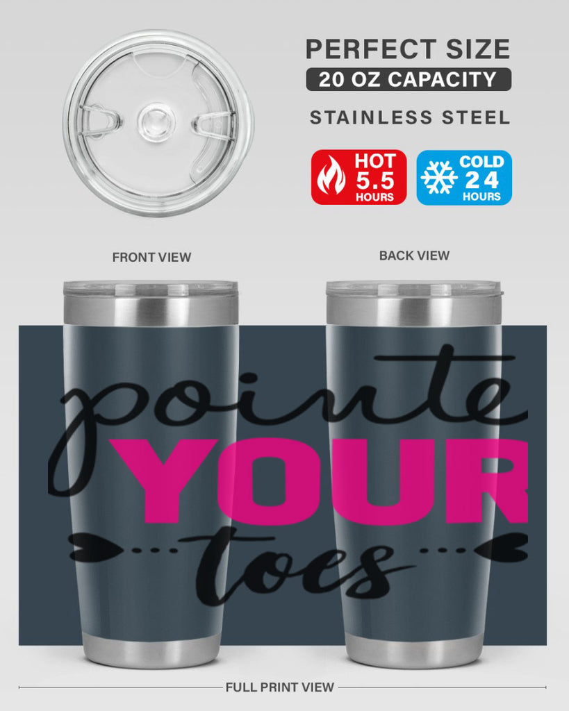 pointe your toes 71#- ballet- Tumbler