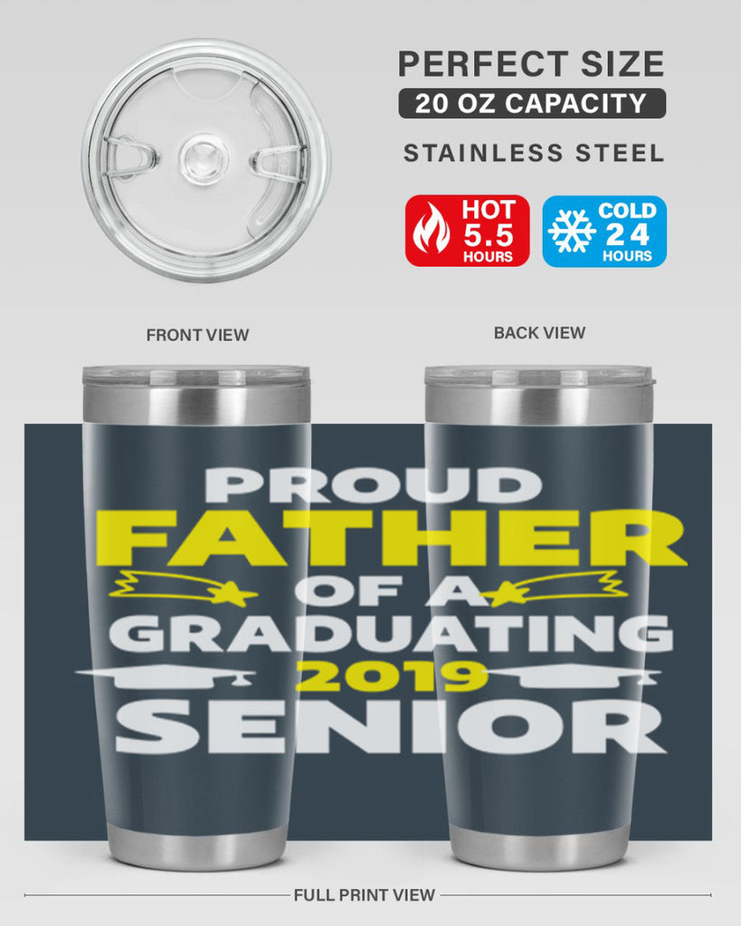 proud father of a graduating 264#- fathers day- Tumbler