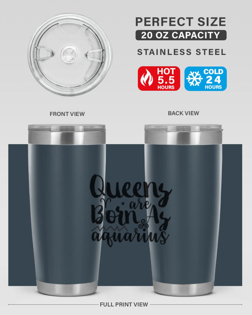 queens Are Born As Aquarius 383#- zodiac- Tumbler