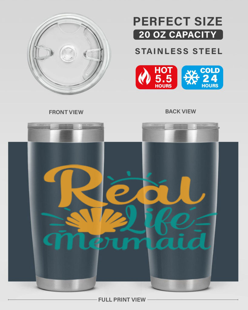 real life mermaid Style 79#- summer- Tumbler