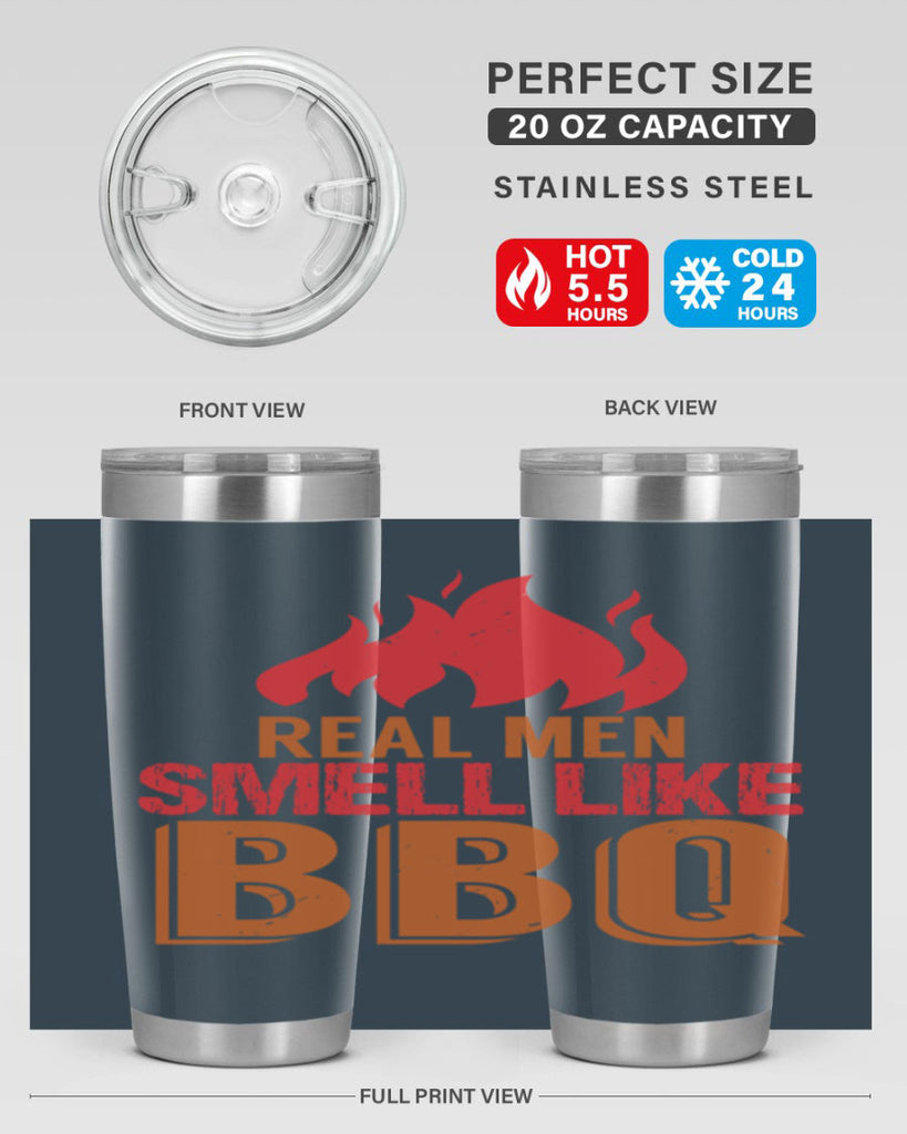 real men smell like bbq 16#- bbq- Tumbler