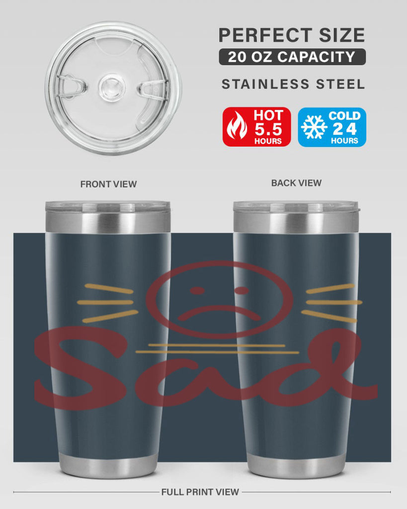 sad 5#- fathers day- Tumbler