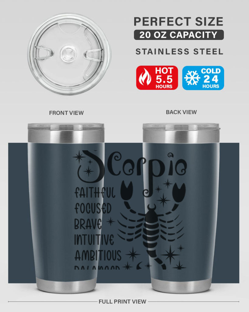 scorpio 431#- zodiac- Tumbler