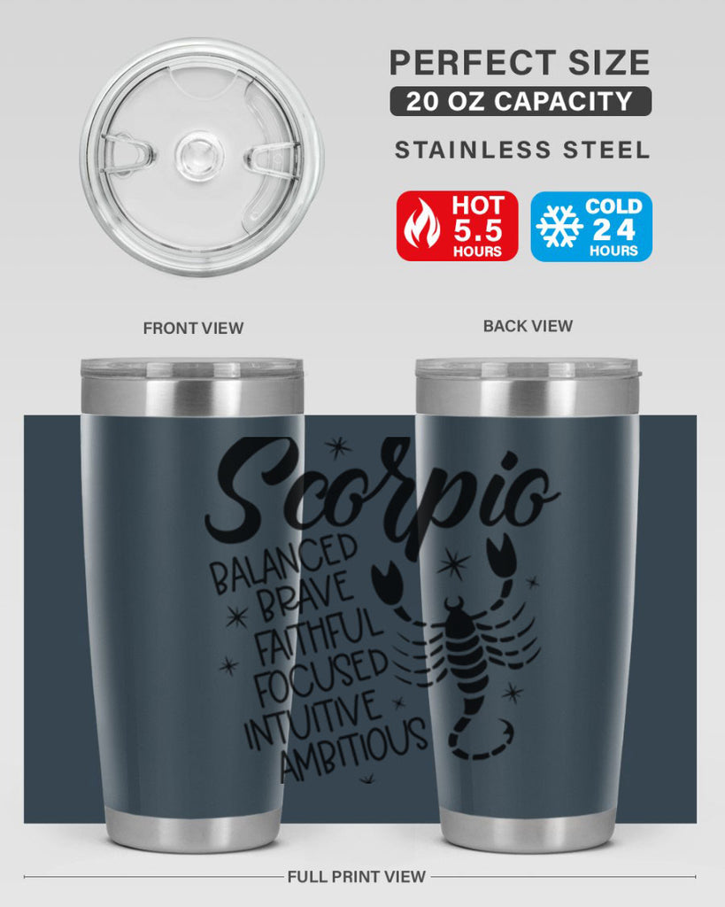 scorpio 436#- zodiac- Tumbler