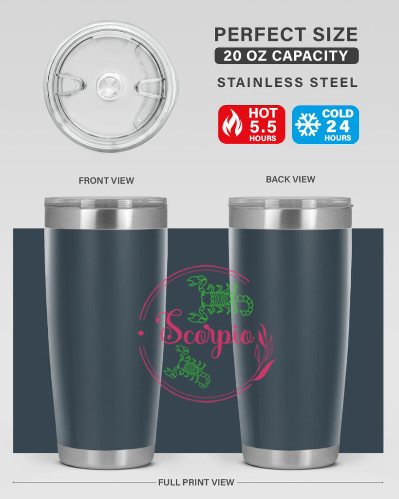 scorpio 437#- zodiac- Tumbler