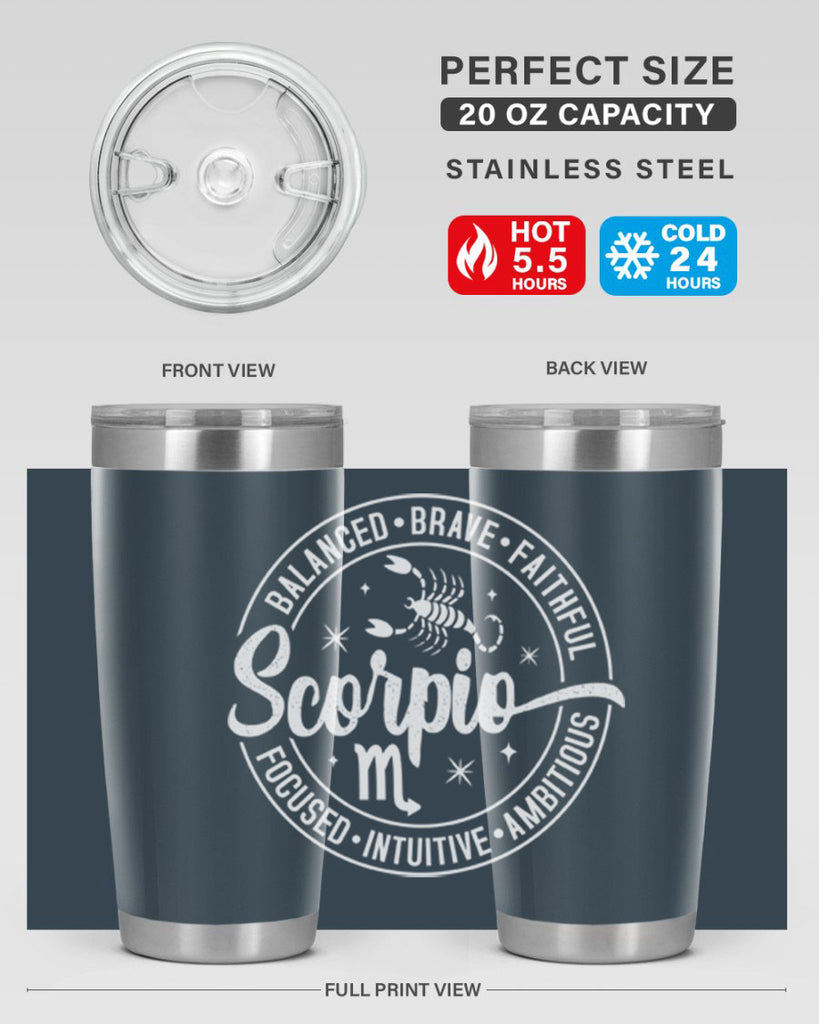 scorpio 439#- zodiac- Tumbler
