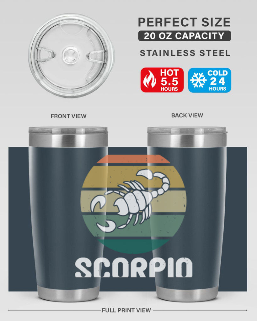 scorpio 451#- zodiac- Tumbler