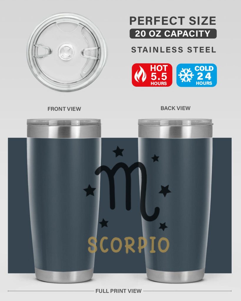 scorpio 455#- zodiac- Tumbler