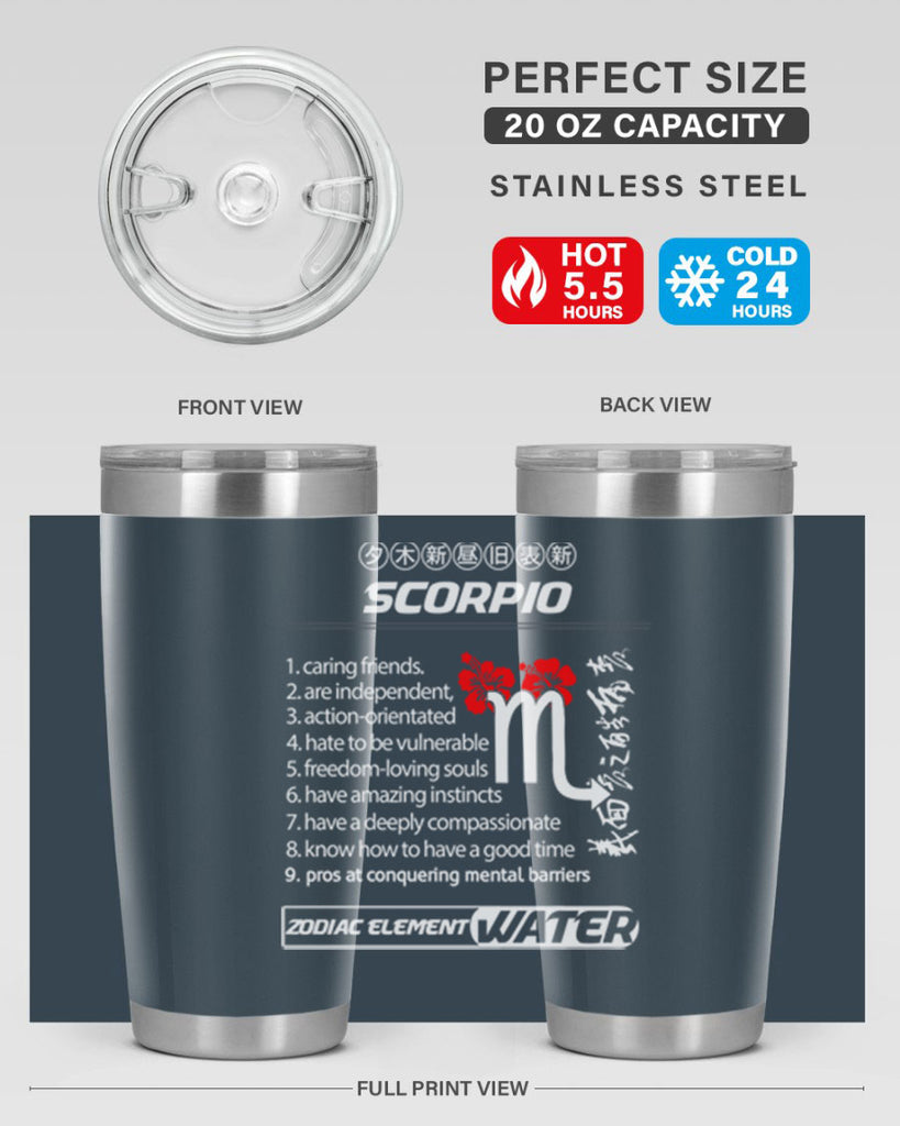 scorpio 456#- zodiac- Tumbler
