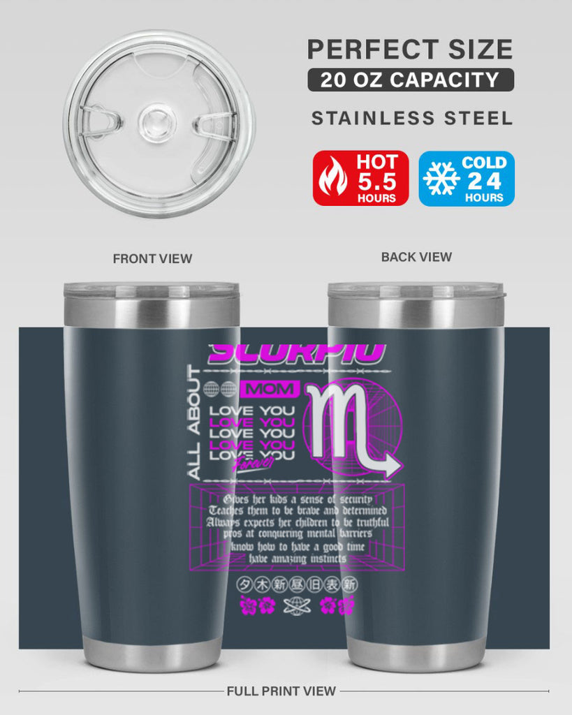 scorpio 457#- zodiac- Tumbler