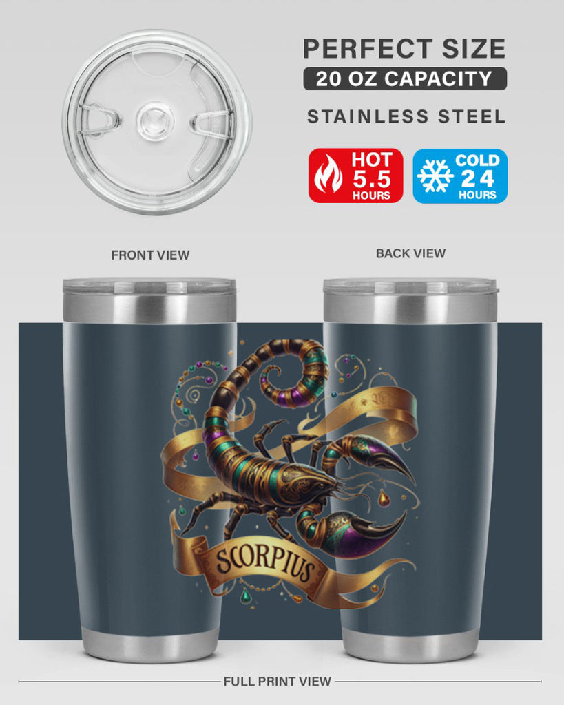 scorpio 459#- zodiac- Tumbler