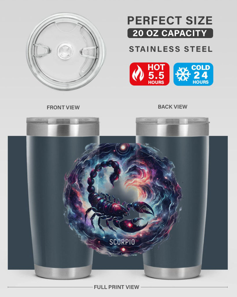 scorpio 461#- zodiac- Tumbler