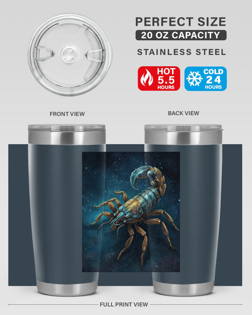 scorpio 46#- zodiac- Tumbler