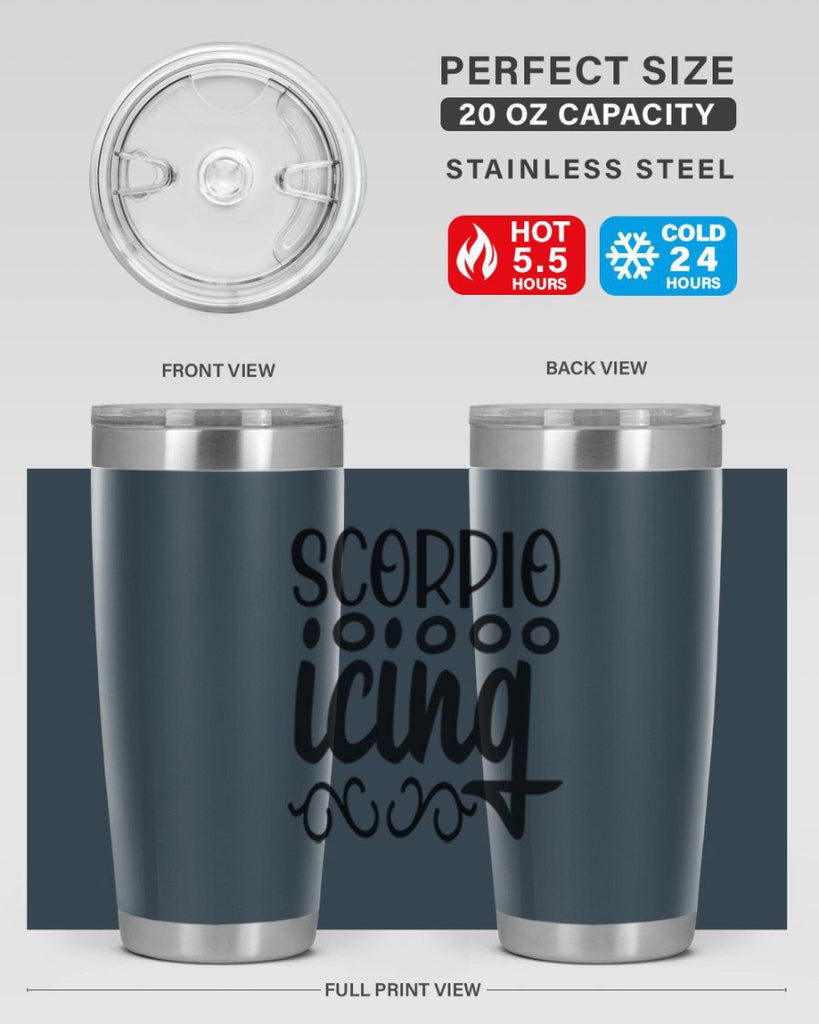 scorpio icing 441#- zodiac- Tumbler