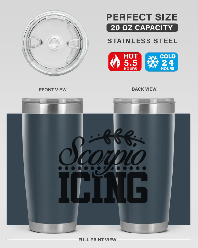 scorpio icing 442#- zodiac- Tumbler