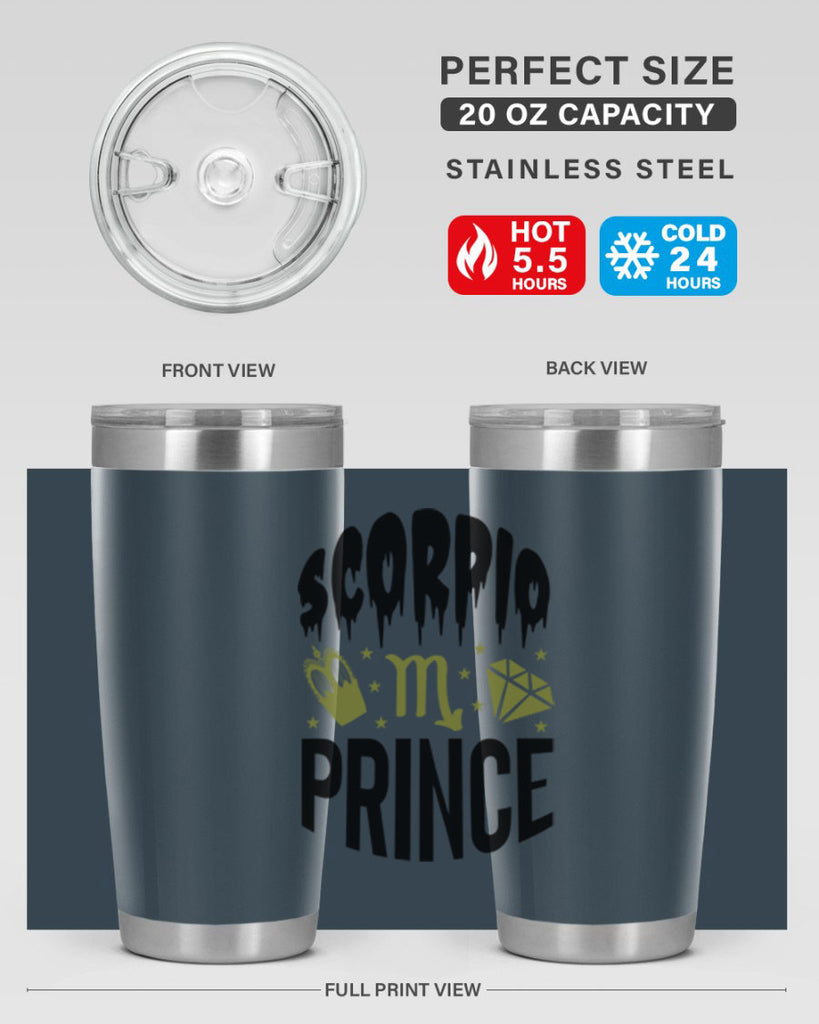 scorpio prince 445#- zodiac- Tumbler