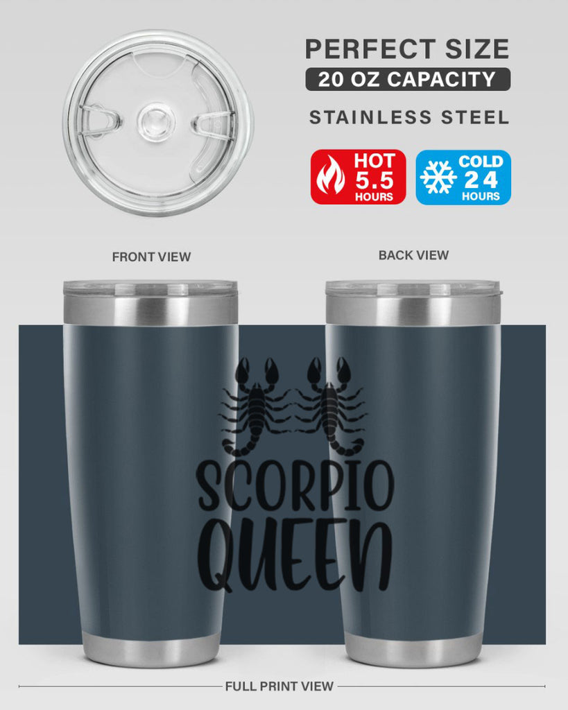 scorpio queen 446#- zodiac- Tumbler