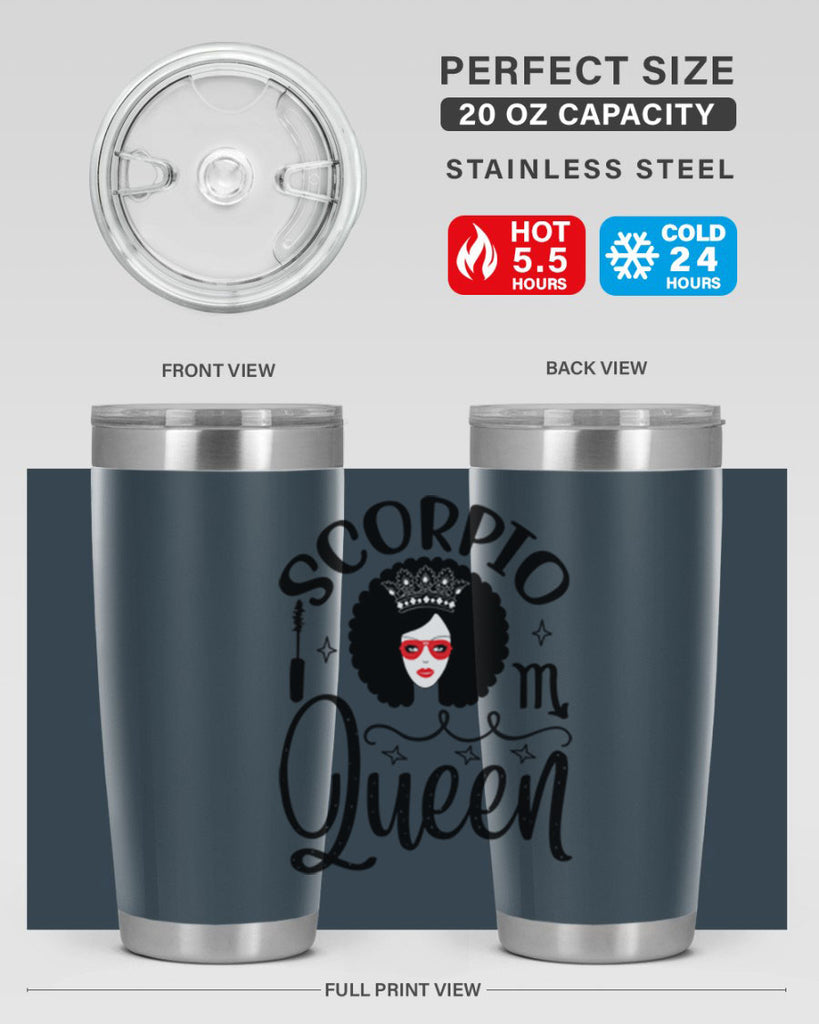 scorpio queen 448#- zodiac- Tumbler