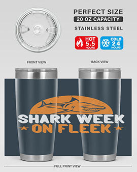 shark week on fleek Style 42#- shark  fish- Tumbler