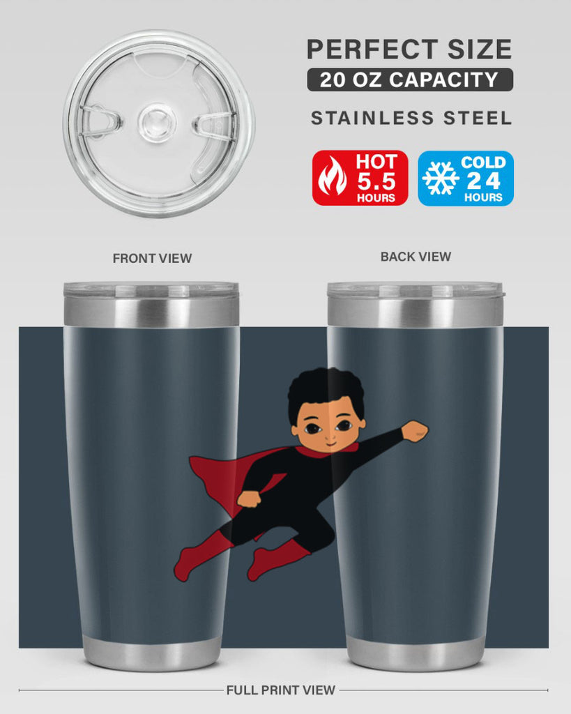 super kid 9#- black men - boys- tumbler