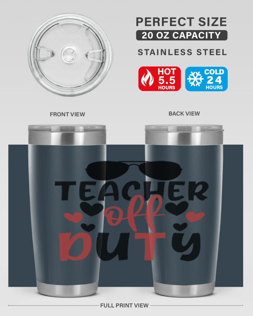 teacher off duty Style 205#- teacher- tumbler