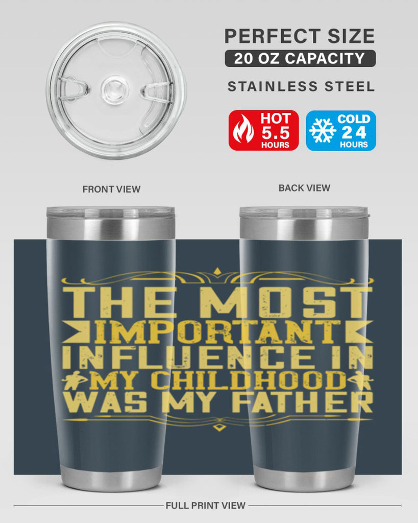 the most important influence in my childhood was my father 16#- Parents Day- Tumbler