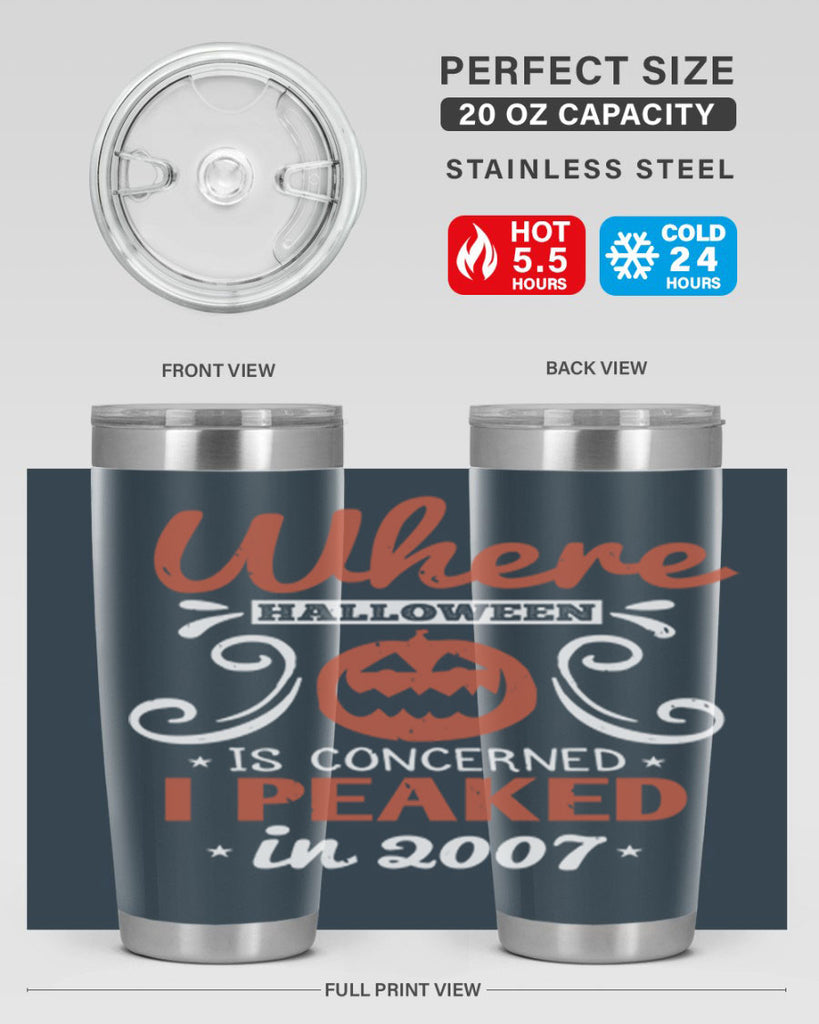 where halloween is 122#- halloween- Tumbler