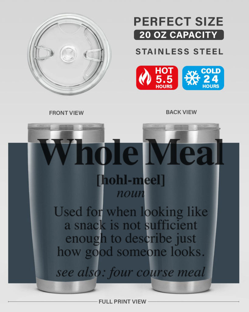 whole meal 10#- black words phrases- Cotton Tank