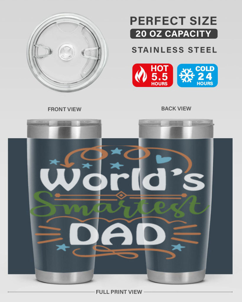 world’s smartest dad 2#- fathers day- Tumbler