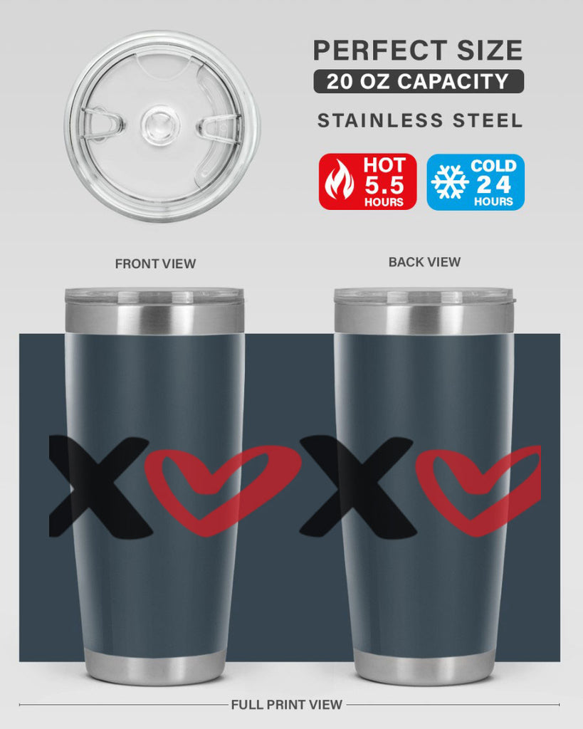 xoxo 12#- valentines day- Tumbler