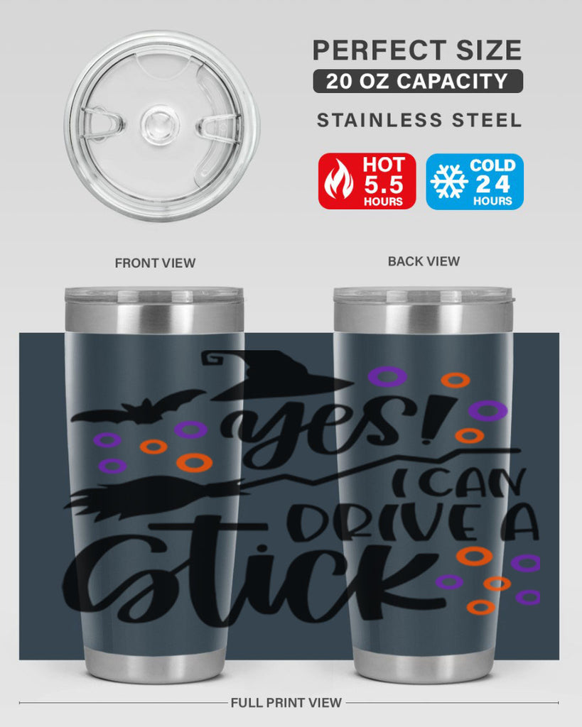 yes i can drive a stick 3#- halloween- Tumbler