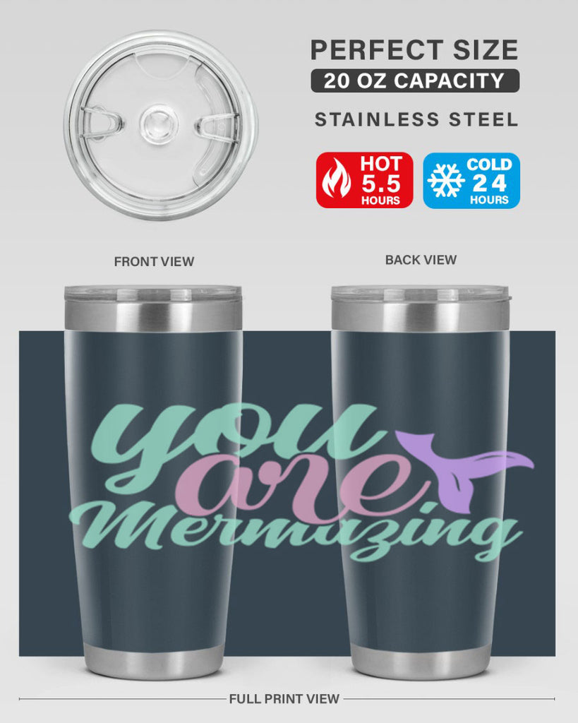you are mermazing 9#- mermaid- Tumbler