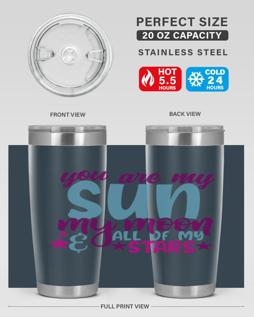 you are my sun my moon all of my stars 6#- family- Tumbler