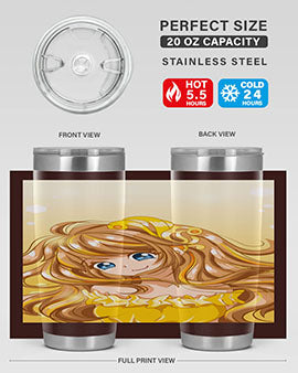 A beautiful and happy princess with gold dress game 131#- anime- Tumbler