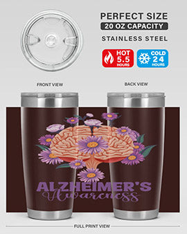AlzheimerS Awareness Brain 12#- alzheimers- Tumbler