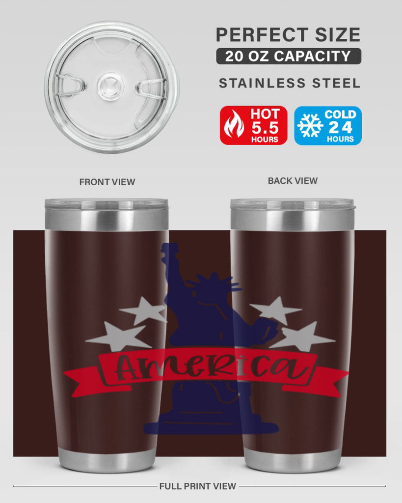 America Style 145#- Fourt Of July- Tumbler