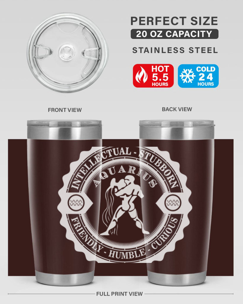 Aquarius 45#- zodiac- Tumbler