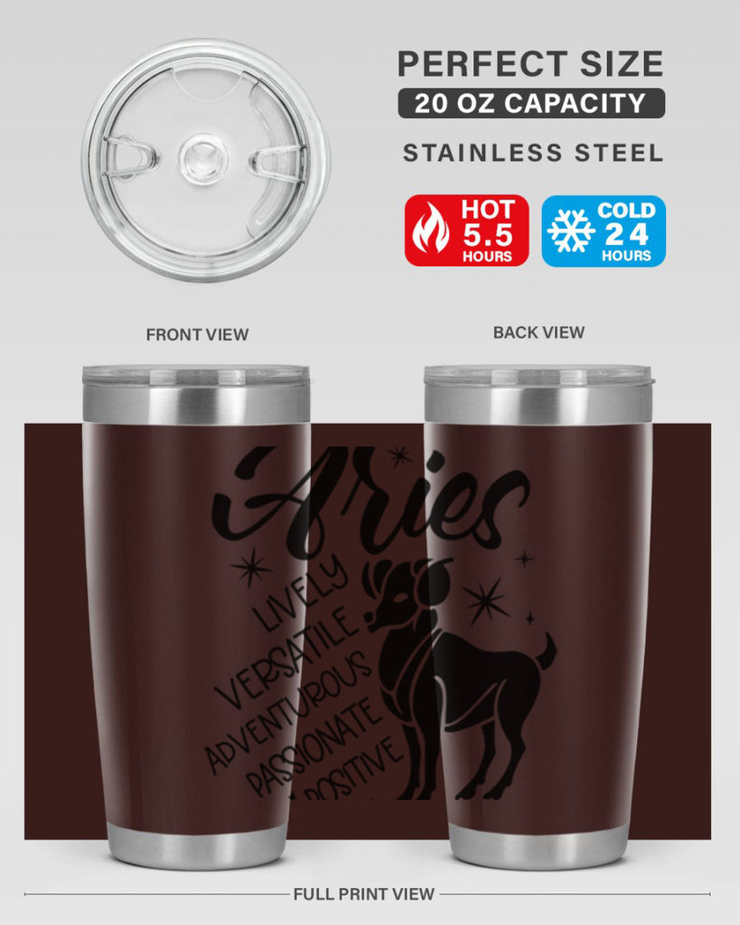 Aries 100#- zodiac- Tumbler
