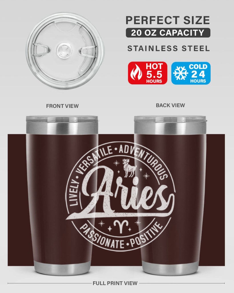 Aries 103#- zodiac- Tumbler