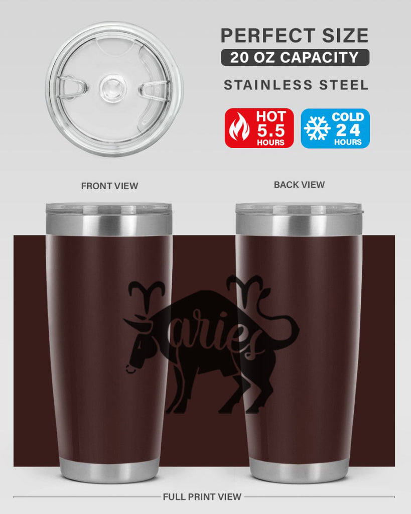Aries 104#- zodiac- Tumbler