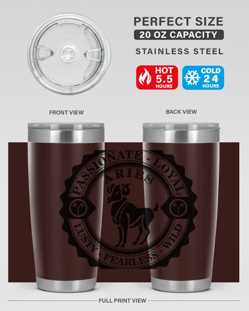 Aries 3#- zodiac- Tumbler