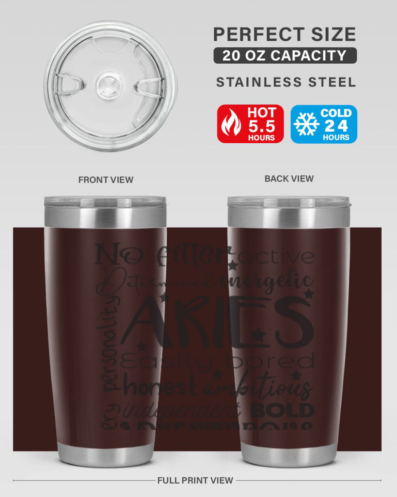 Aries 564#- zodiac- Tumbler