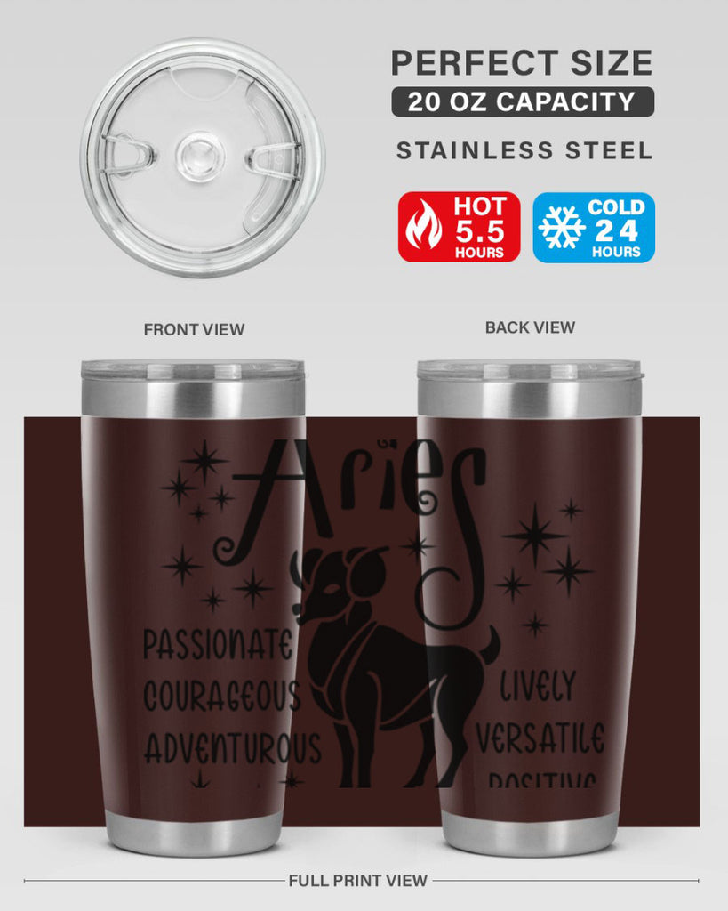 Aries 93#- zodiac- Tumbler