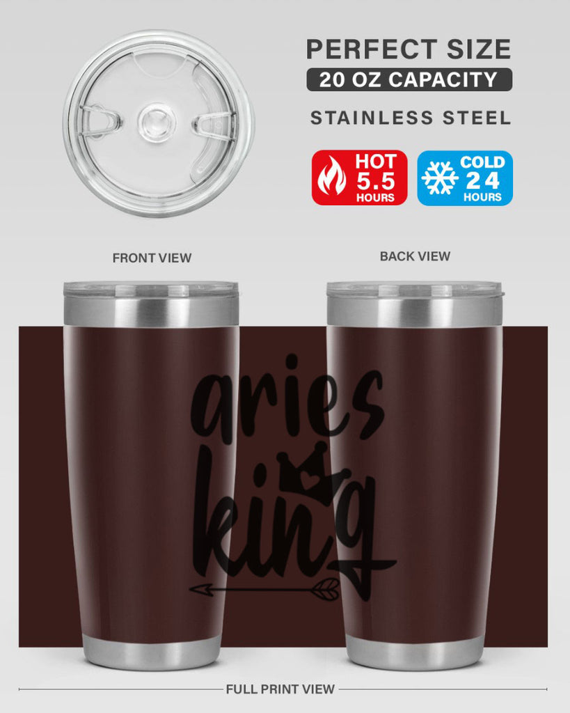 Aries king 108#- zodiac- Tumbler