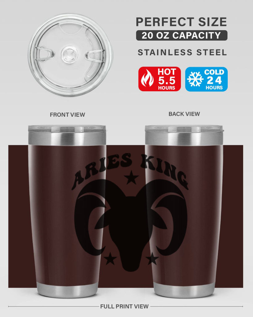 Aries king 110#- zodiac- Tumbler