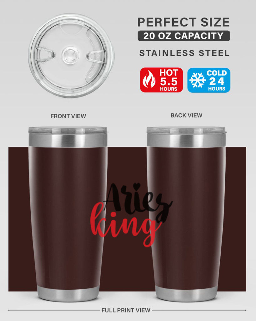 Aries king 96#- zodiac- Tumbler