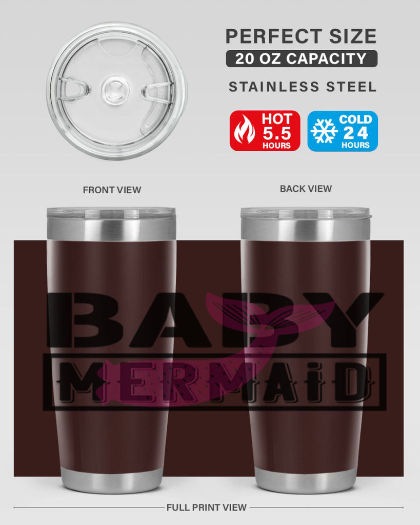 Baby mermaid 29#- mermaid- Tumbler