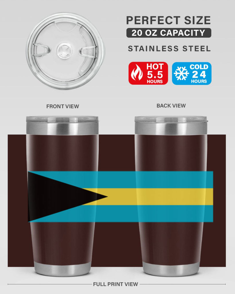 Bahamas 186#- world flags- Tumbler