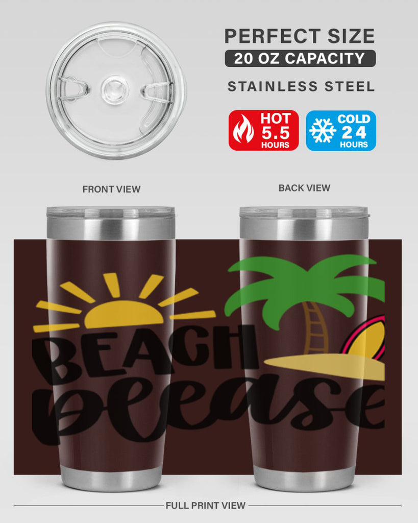 Beach Please Style 51#- summer- Tumbler